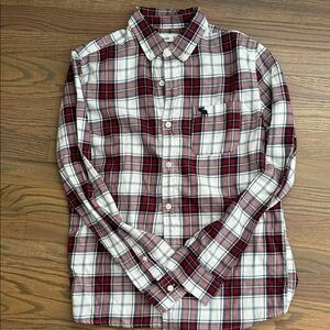 Boy’s Abercrombie Kids Red Plaid Shirt